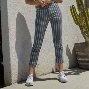 Brandy Melville blue and white tilden pants